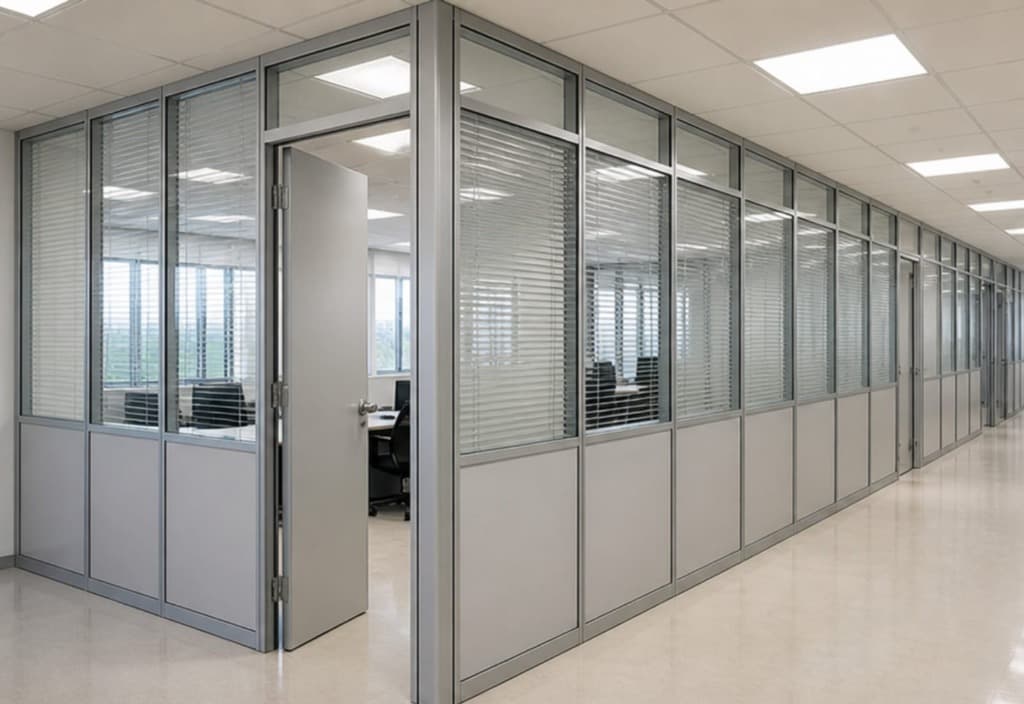 Glass Partitioned Office